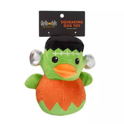 Thrills & Chills™ Halloween Plush Duck Frankenstein Dog Toy - Image 3