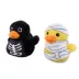 Thrills & Chills™ Halloween Plush Duck Mummy Skeleton  Dog Toy 2-Pack image thumbnail 1