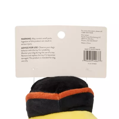Thrills & Chills™ Halloween Plush Duck Pirate Dog Toy - Image 4