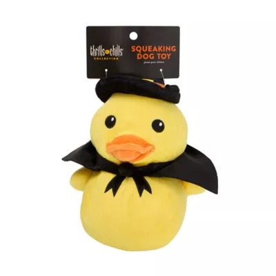 Thrills & Chills™ Halloween Plush Duck Witch Dog Toy - Image 3