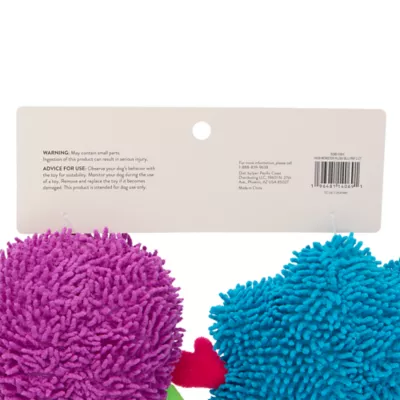 Thrills & Chills™ Halloween Plush Monster Blue Purple  Dog Toy 2-Pack - Image 4