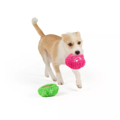 Thrills & Chills™ Halloween Plush Monster Pink Green  Dog Toy 2-Pack - Image 2