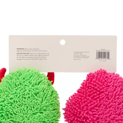 Thrills & Chills™ Halloween Plush Monster Pink Green  Dog Toy 2-Pack - Image 4