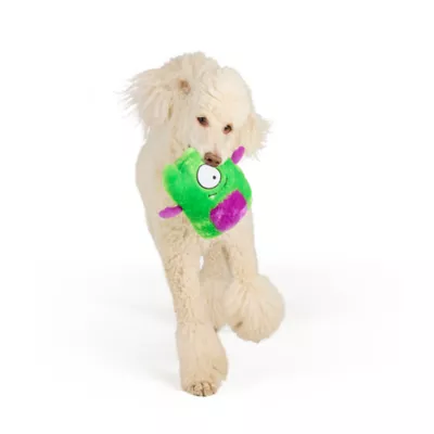 Thrills & Chills™ Halloween Plush Monster Green Purple Dog Toy - Image 2