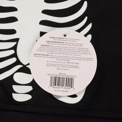 Thrills & Chills® Skeleton Dog & Cat Sweatsuit - Image 7