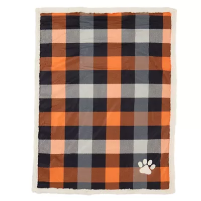 Thrills & Chills® Halloween Plaid Pet Blanket - Image 2