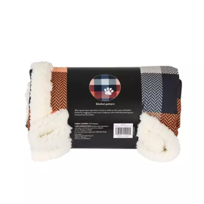Thrills & Chills® Halloween Plaid Pet Blanket - Image 5
