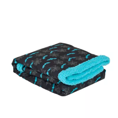 Thrills & Chills® Halloween Bats Dog Blanket - Image 1