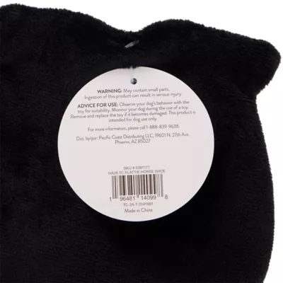 Thrills & Chills™ Halloween Plush Flattie Horse Shoe Dog Toy - Image 4