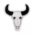 Thrills & Chills™ Halloween Plush Flattie Skull Dog Toy image thumbnail 1