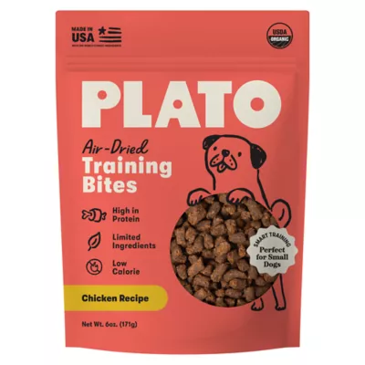 Plato Air-Dried Training Bites All Life Stages Dog Training Treats - Chicken 6 oz - Image 1