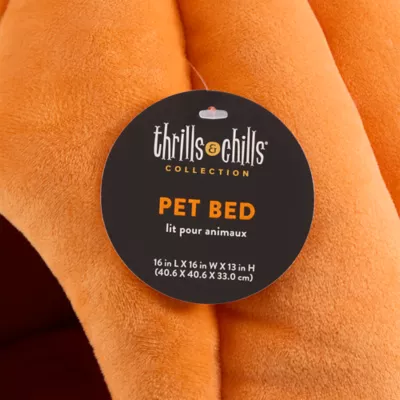 Thrills & Chills® Halloween Pumpkin Hut Cat Bed, ONESIZE 16 IN L X 16 IN W - Image 4