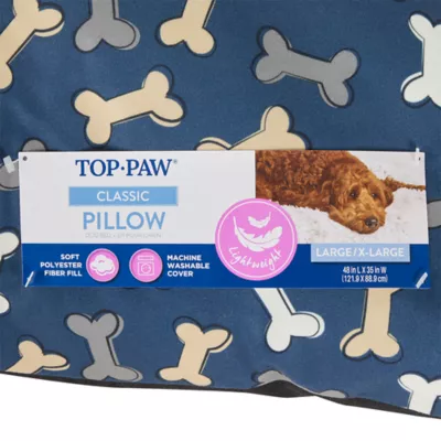 Top Paw Navy Bone Print Pillow Bed - Image 6