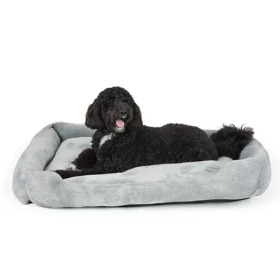 Top Paw® Cozy Cuddler Dog Bed, Tan/Grey, Small/Medium/Large,/XLarge, 20 IN X 17 IN - 40 IN X 30 IN - Image 1