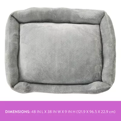 Top Paw® Cozy Cuddler Dog Bed, Tan/Grey, Small/Medium/Large,/XLarge, 20 IN X 17 IN - 40 IN X 30 IN - Image 2