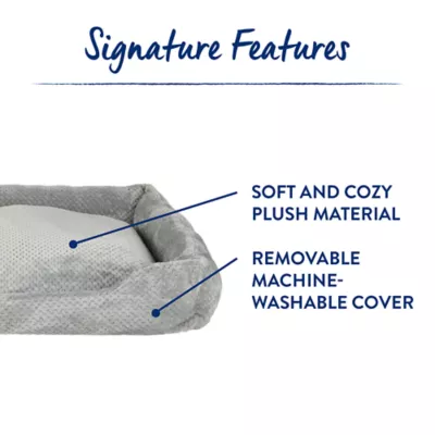 Top Paw® Cozy Cuddler Dog Bed, Tan/Grey, Small/Medium/Large,/XLarge, 20 IN X 17 IN - 40 IN X 30 IN - Image 3