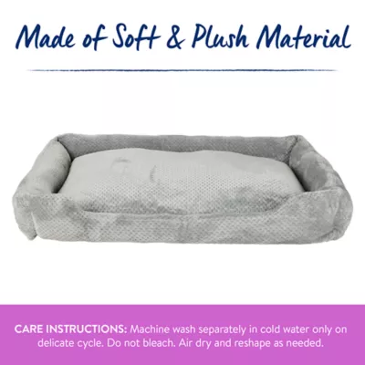 Top Paw® Cozy Cuddler Dog Bed, Tan/Grey, Small/Medium/Large,/XLarge, 20 IN X 17 IN - 40 IN X 30 IN - Image 4