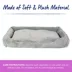 Top Paw® Cozy Cuddler Dog Bed, Tan/Grey, Small/Medium/Large,/XLarge, 20 IN X 17 IN - 40 IN X 30 IN image thumbnail 4