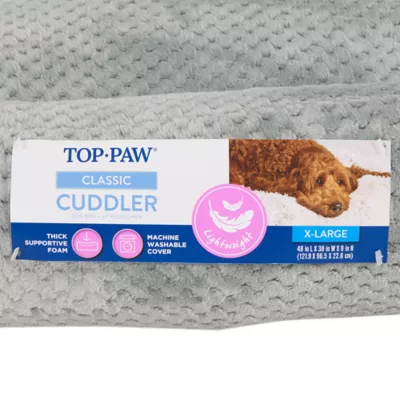 Top Paw® Cozy Cuddler Dog Bed, Tan/Grey, Small/Medium/Large,/XLarge, 20 IN X 17 IN - 40 IN X 30 IN - Image 6