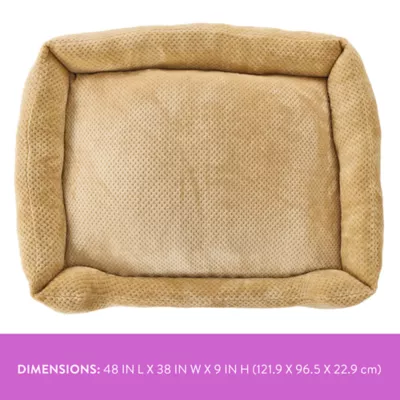 Top Paw® Cozy Cuddler Dog Bed, Tan/Grey, Small/Medium/Large,/XLarge, 20 IN X 17 IN - 40 IN X 30 IN - Image 2
