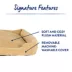 Top Paw® Cozy Cuddler Dog Bed, Tan/Grey, Small/Medium/Large,/XLarge, 20 IN X 17 IN - 40 IN X 30 IN image thumbnail 3
