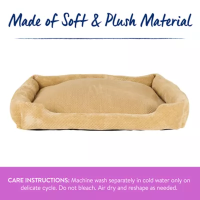 Top Paw® Cozy Cuddler Dog Bed, Tan/Grey, Small/Medium/Large,/XLarge, 20 IN X 17 IN - 40 IN X 30 IN - Image 4