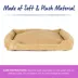Top Paw® Cozy Cuddler Dog Bed, Tan/Grey, Small/Medium/Large,/XLarge, 20 IN X 17 IN - 40 IN X 30 IN image thumbnail 4