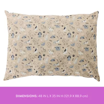 Top Paw Dog Print Pillow Bed - Image 2