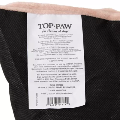 Top Paw Pink Cozy Pillow Bed - Image 7