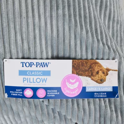 Top Paw Grey Cozy Pillow Bed - Image 6