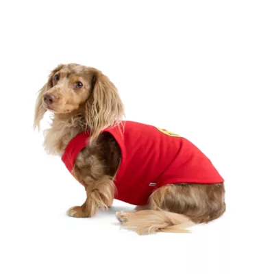 SMILEY WORLD Smiley Maple Leaf Eyes Red Dog Tank Top - Image 2