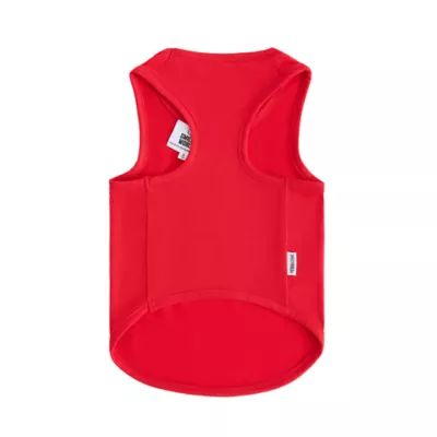 SMILEY WORLD Smiley Maple Leaf Eyes Red Dog Tank Top - Image 5