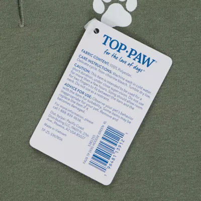 Top Paw® Dog Hoodie, Multiple Colors, 2X Small - X Large - Image 5