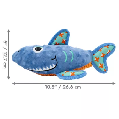 KONG® Tropics Rattlez Shark Dog Toys - Image 2