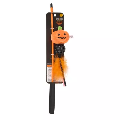 Thrills & Chills™ Halloween Teaser Lightup Pumpkin Cat Toy - Image 4