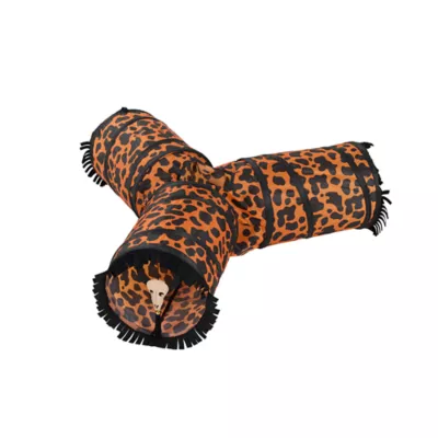 Thrills & Chills™ Halloween Pop-Up Tri Tunnel Cat Toy - Image 1