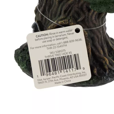 Thrive Reptile & Invertebrate Habitat Décor Tree Hide XS - Reptile Hide Decor - Image 7