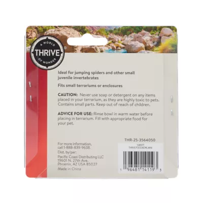Thrive Reptile & Invertebrate Mini Food & Water Bowl - Reptile Food & Water Bowl - Image 6