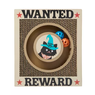 Thrills & Chills™ Halloween Wanted Scratch Cat Toy - Image 1