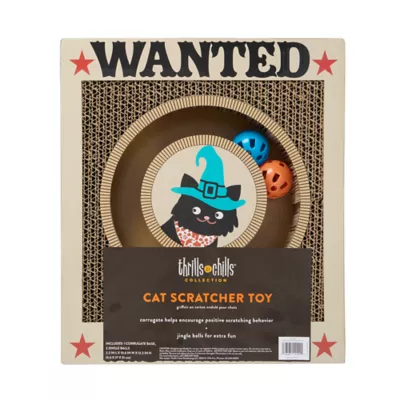 Thrills & Chills™ Halloween Wanted Scratch Cat Toy - Image 4