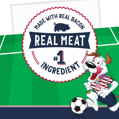 Purina Beggin' U.S. Soccer Crest-Shaped Treats for Dogs Made with Real Bacon 6 oz - Image 3