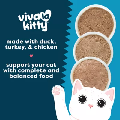 Viva La Kitty Adult Cat Wet Food - Pate, Variety Pack, 12 ct, 36 oz - Image 3