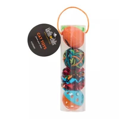 Thrills & Chills™ Halloween Ball Set Cat Toys 4-Pack - Image 2