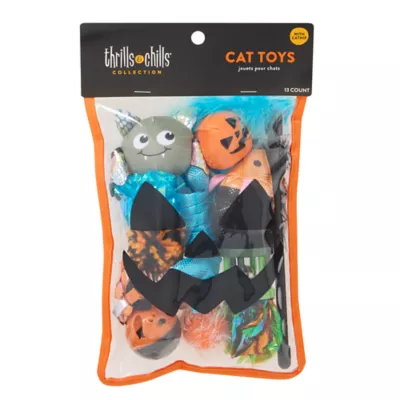 Thrills & Chills™ Halloween Value Set Cat Toys 13-Pack - Image 2