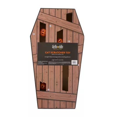 Thrills & Chills™ Halloween Coffin Scratch Cat Toy - Image 4