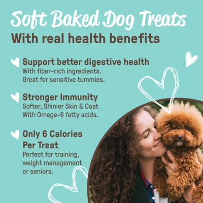 Cookie Pal Soft Baked Bites, Soft & Chewy Dog Treats, Vanilla Birthday Cake Flavor 8.8 oz - Image 4