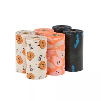 Thrills & Chills ™ Dog Poop Pick-Up Bags, Multi Halloween Print Poop Bags- 90Ct - Image 1