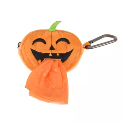 Thrills & Chills ™ Dog Poop Bag Dispenser - Pumpkin - Includes 15 Poop Bags - Image 1