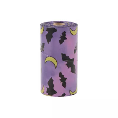 Thrills & Chills ™ Dog Poop Pick-Up Bags , Bats Print - 15 Count - Image 1