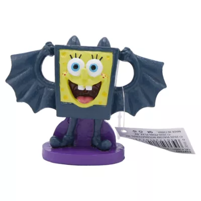 Penn-Plax® SpongeBob Bat Halloween Aquarium Ornament Fish Tank Decor - Image 1